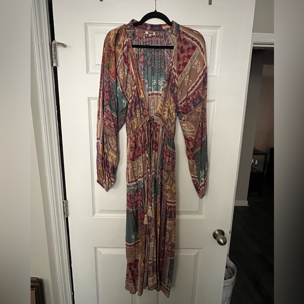 Bohemian Multicolor Kimono/Maxi Dress